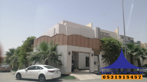 ساتر حوش خشبي شرائح