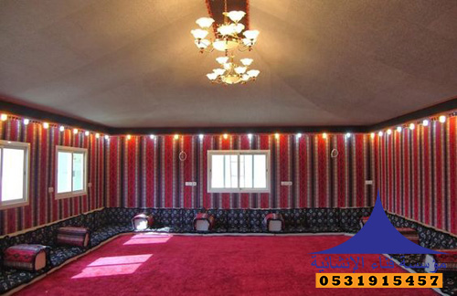 خيمة بيت شعر من الداخل